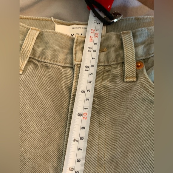 SLVRLAKE London high-rise straight-leg jeans. Pale green Size 24 - Picture 13 of 15